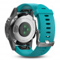 Zegarek Garmin Fenix 5S Silver with Turquoise Band