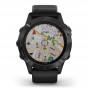 Zegarek Garmin Fenix 6 Pro czarny z czarnym paskiem + PL TOPO