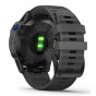 Zegarek Garmin Fenix 6 Pro Solar czarny z szarym paskiem