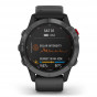 Zegarek Garmin Fenix 6 Pro Solar niebieskoszary z czarnym paskiem + PL TOPO