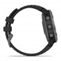 Zegarek Garmin Fenix 6 Pro Solar niebieskoszary z czarnym paskiem