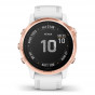 Zegarek Garmin Fenix 6S Pro różowozłoty z białym paskiem + PL TOPO