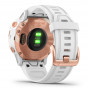 Zegarek Garmin Fenix 6S Pro różowozłoty z białym paskiem