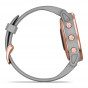 Zegarek Garmin Fenix 6S Pro Sapphire różowozłoty z szarym paskiem + PL TOPO