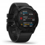 Zegarek Garmin Fenix 6X Pro czarny z czarnym paskiem