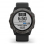 Zegarek Garmin Fenix 6X Pro Sapphire szary z czarnym paskiem