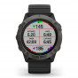 Zegarek Garmin Fenix 6X Pro Sapphire szary z czarnym paskiem