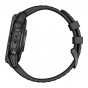 Zegarek Garmin Fenix 7 Pro Sapphire Solar szary tytanowy DLC z czarnym paskiem