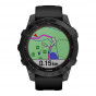 Zegarek Garmin Fenix 7 Sapphire Solar czarny tytan DLC z czarnym paskiem