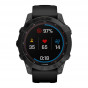 Zegarek Garmin Fenix 7 Sapphire Solar czarny tytan DLC z czarnym paskiem