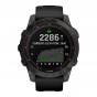 Zegarek Garmin Fenix 7 Sapphire Solar tytanowo-szary DLC z czarnym paskiem