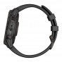 Zegarek Garmin Fenix 7 Sapphire Solar tytanowo-szary DLC z czarnym paskiem