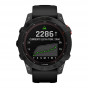 Zegarek Garmin Fenix 7 Solar niebieskoszary z czarnym paskiem