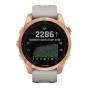 Zegarek Garmin Fenix 7S Solar różowozłoty z jasnopiaskowym paskiem + PL TOPO