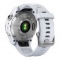 Zegarek Garmin Fenix 7S srebrny z białym paskiem + PL TOPO