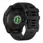 Zegarek Garmin Fenix 7X Pro Sapphire Solar szary tytanowy DLC z czarnym paskiem