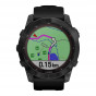 Zegarek Garmin Fenix 7X Sapphire Solar czarny tytan DLC z czarnym paskiem