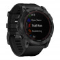 Zegarek Garmin Fenix 7X Solar niebieskoszary z czarnym paskiem + PL TOPO