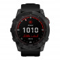 Zegarek Garmin Fenix 7X Solar niebieskoszary z czarnym paskiem + PL TOPO