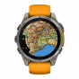 Zegarek Garmin Fenix 8 47 mm AMOLED Sapphire Titanium Spark Orange/Graphite