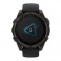 Zegarek Garmin Fenix 8 47 mm Solar Sapphire Titanium Carbon Grey DLC Black/Pebble Grey