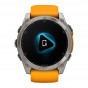 Zegarek Garmin Fenix 8 51 mm AMOLED Sapphire Titanium Spark Orange + PL TOPO