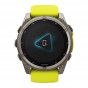 Zegarek Garmin Fenix 8 51 mm Solar Sapphire Titanium Amp Yellow/Graphite