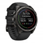 Zegarek Garmin Fenix 9 47 mm Carbon Gray (DLC) z paskiem Black