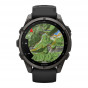Zegarek Garmin Fenix 9 47 mm Carbon Gray (DLC) z paskiem Black