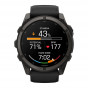Zegarek Garmin Fenix 9 51 mm Carbon Gray (DLC) z paskiem Black
