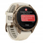 Zegarek Garmin Fenix 9 Pro inReach 43 mm Autumn Gold z paskiem Cream/French Gray