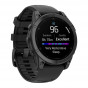 Zegarek Garmin Fenix E Slate Grey Steel z czarnym paskiem