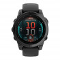 Zegarek Garmin Fenix E Slate Grey Steel z czarnym paskiem
