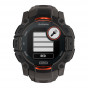 Zegarek Garmin Instinct 3 50 mm Solar czarny z paskiem w kolorze Charcoal