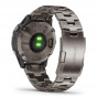 Zegarek Garmin Quatix 6 Sapphire Titanium szary z tytanową bransoletą + PL TOPO