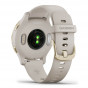Zegarek Garmin Venu 2S z jasnozłotą ramką i jasnopiaskową kopertą