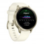 Zegarek Garmin Venu 4 41 mm Lunar Gold z paskiem w kolorze Bone