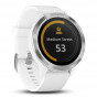 Zegarek Garmin Vivoactive 3 Stainless Steel with White Silicone