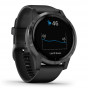 Zegarek Garmin Vivoactive 4 czarny z popielatymi detalami