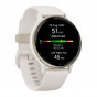 Zegarek Garmin Vivoactive 5 z ramką w kolorze Cream Gold i kopertą w kolorze Ivory