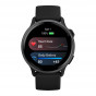 Zegarek Garmin Vivoactive 6 Slate z paskiem w kolorze Black