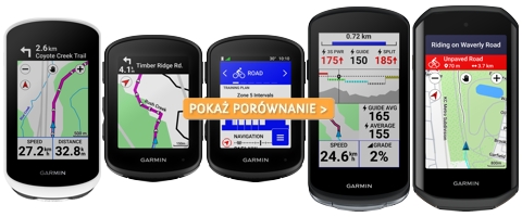 Porównanie liczników rowerowych Garmin serii Edge