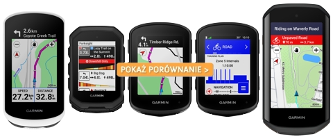 Porównanie liczników rowerowych Garmin serii Edge