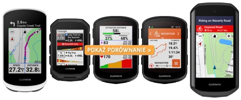 Porównanie liczników rowerowych Garmin serii Edge