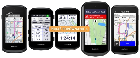 Porównanie liczników rowerowych Garmin serii Edge