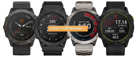 Porównanie zegarków solarnych Garmin Fenix 6X, Tactix Delta, Quatix 6X i Enduro