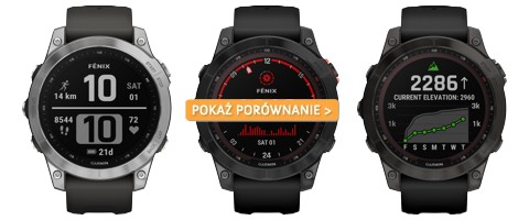 Porównanie zegarków Garmin Fenix 7, Fenix 7 Solar i Fenix 7 Sapphire Solar