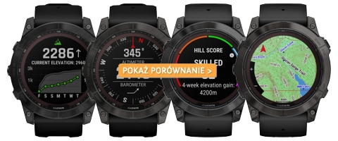 Porównanie zegarków Garmin Fenix serii 7X