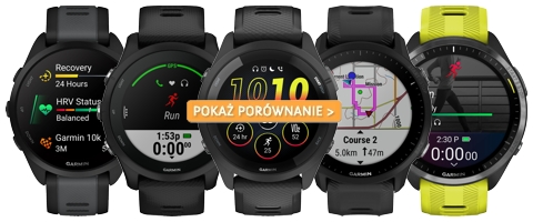 Porównanie zegarków Garmin serii Forerunner