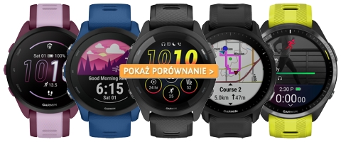 Porównanie zegarków Garmin serii Forerunner